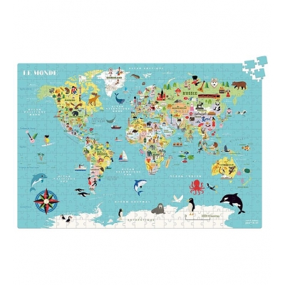 Puzzle karta svijeta  500 komada
