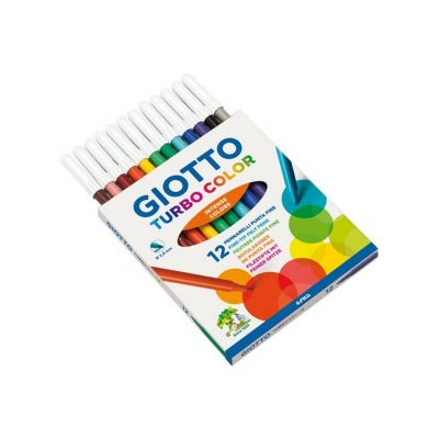 Flomasteri tanki Giotto Turbo Color pak. 12 kom.